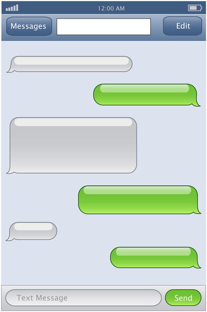phone chat template - Vector, Image