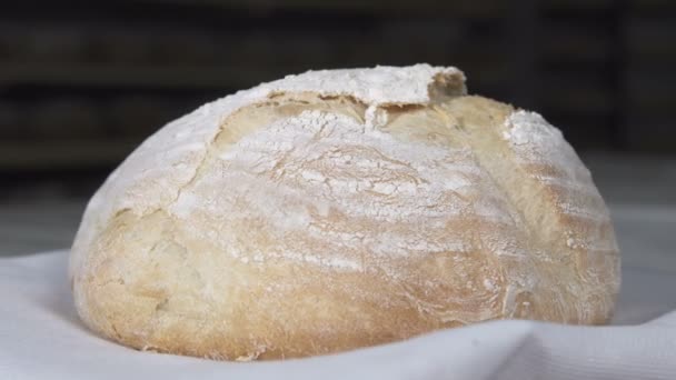 Φρέσκο ψωμί στο αρτοποιείο - Πλάνα, βίντεο