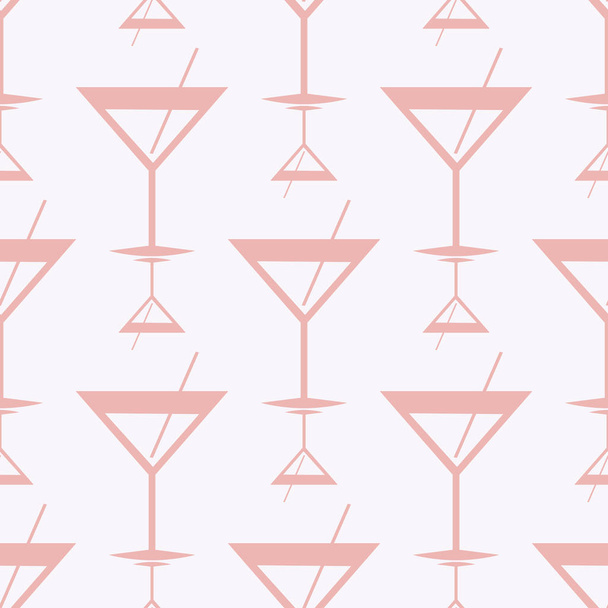 Tropical cocktails colorful seamless pattern - Vector, afbeelding