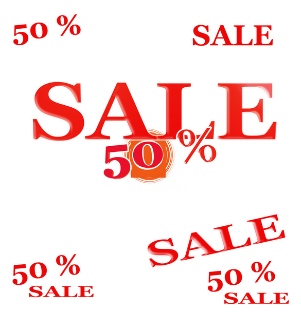 Sale 50 percent - Foto, Imagen