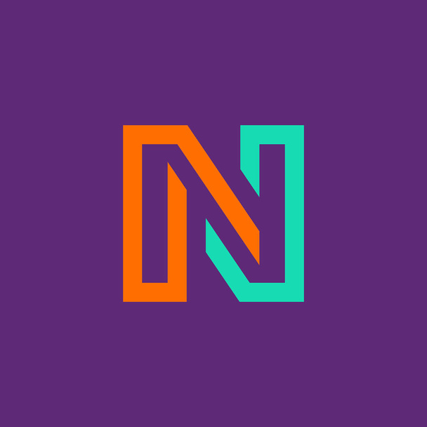 Letter N logo. Icon design. Template elements - vector sign - Vektori, kuva