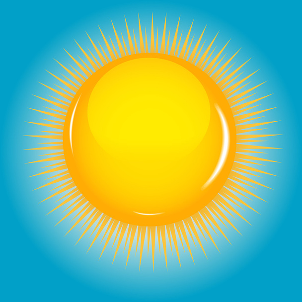 Сонце і хмарний фон Векторні ілюстрації
 - Вектор, зображення