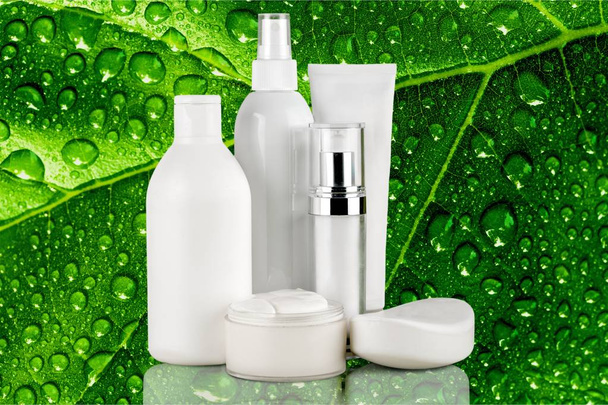 Set of cosmetic products on background - Фото, зображення