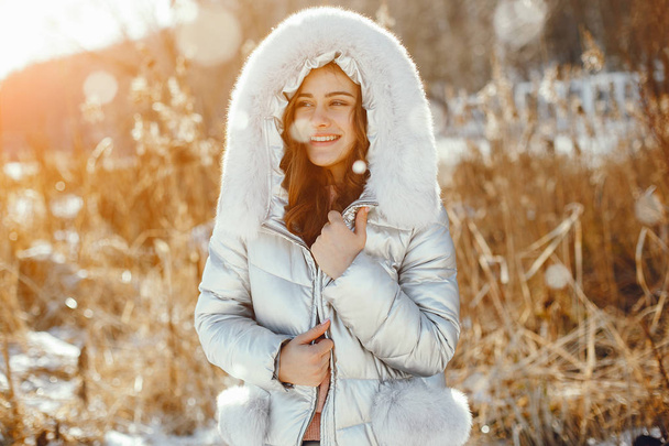 girl in winter - Фото, изображение