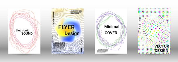 Een set moderne abstracte covers. - Vector, afbeelding