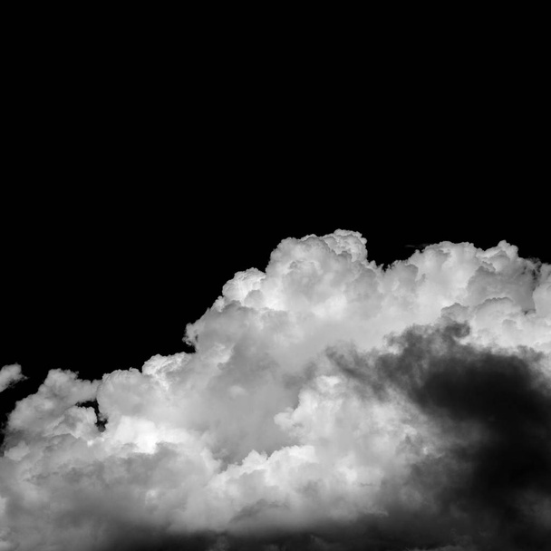 natural cumulus clouds backgroud with towering cumulus , monochrome version - Photo, Image