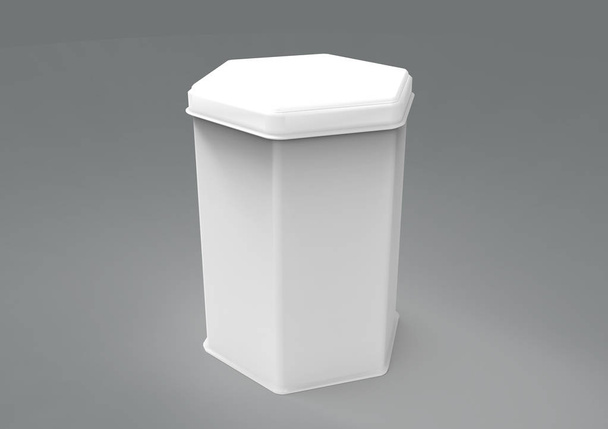 Kovová krabička izolované na bílém pozadí - Fotografie, Obrázek