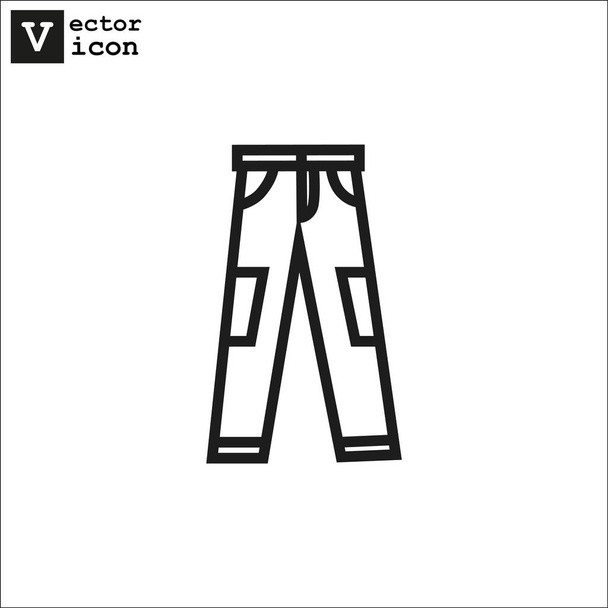 pants web icon - Vector, Image