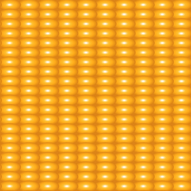 Patroon van eten maïs. Zomer textuur maïs. Naadloze patroon van maïs verse pulp vol met gele maïs op de gele oranje achtergrond. Vectorillustratie - Vector, afbeelding