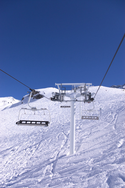 Alpen winter mountain resort - Foto, afbeelding