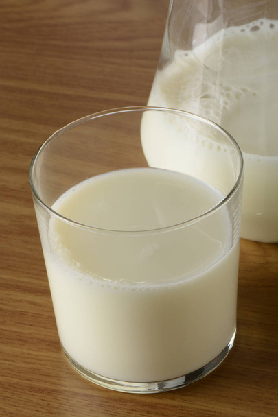 Glass of milk, detail - Foto, afbeelding