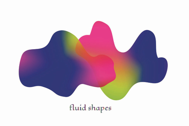 Liquid shapes backdrop - Vector, Image