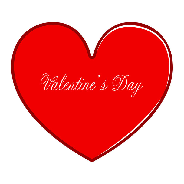Isolated heart shape. Valentine day - Vector, Image