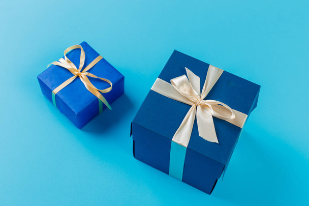 close up of gift boxes on colorful background - Photo, image