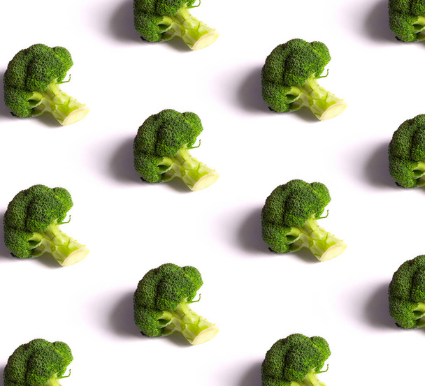 Broccoli on the white background - Fotó, kép