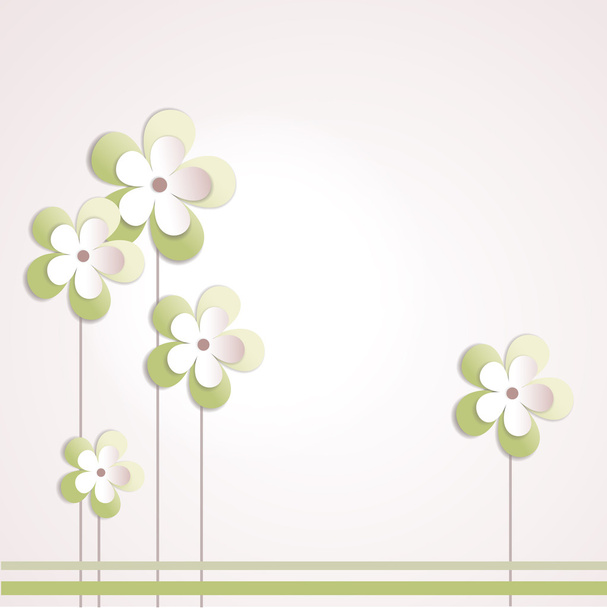 vector background with flowers - Vektor, obrázek