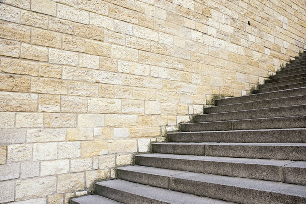 pěkné staré vintage kamenné schody v centru Prahy - Fotografie, Obrázek