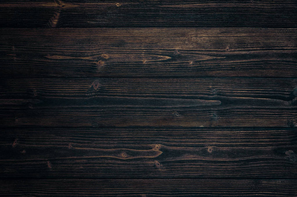 Dark brown wood texture with natural striped pattern for background, wooden surface for add text or design decoration art work - Photo, Image