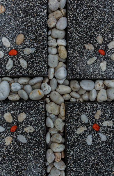 A kő természetes kő burkoló gyönyörű háttér. - Fotó, kép