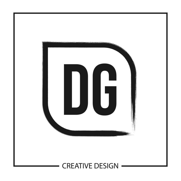 Αρχικό γράμμα ΓΔ λογότυπο πρότυπο σχεδιασμού διανυσματικά εικονογράφηση - Διάνυσμα, εικόνα
