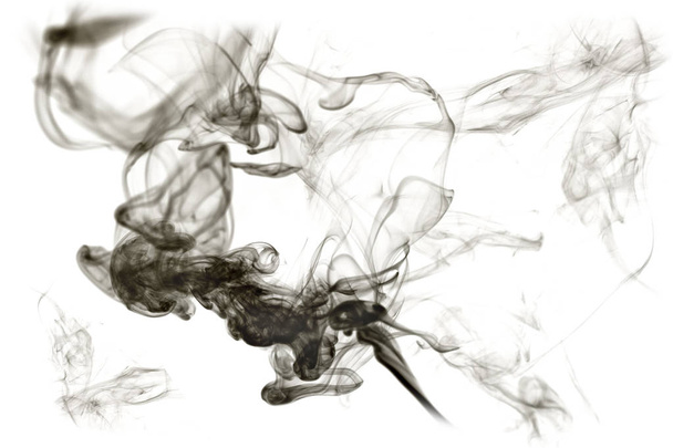 Темний дим ізольований на білому тлі
 - Фото, зображення