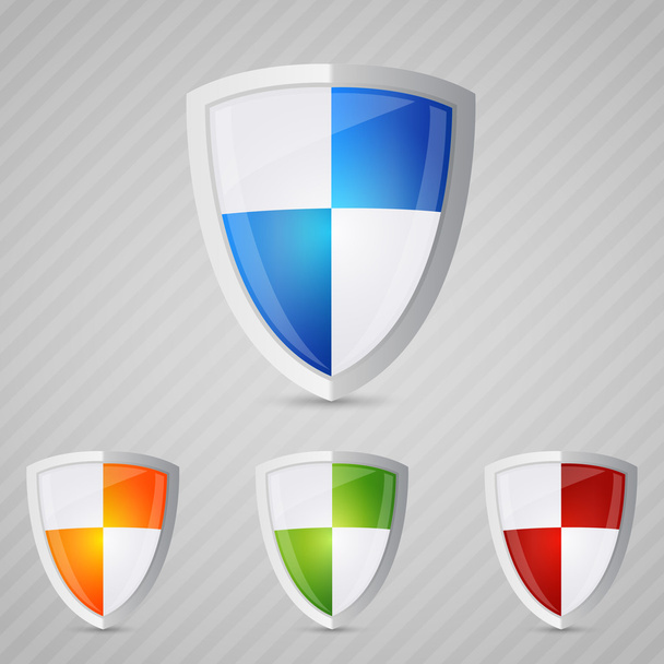 Protection shield. Vector illustration - Vector, Image