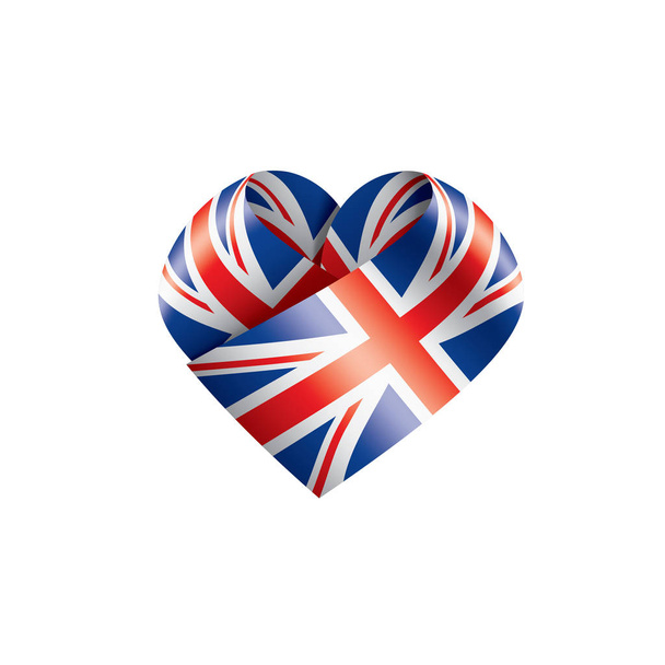 United Kingdom flag, vector illustration on a white background - Vector, Image