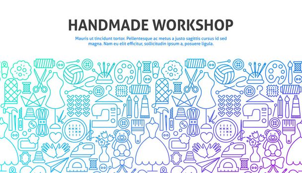Handmade Workshop Concept - Vector, Image