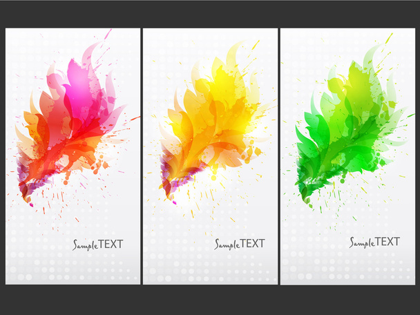 Set of templates for business cards. - Wektor, obraz
