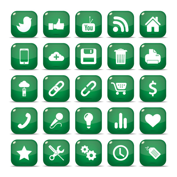 Icons for mobile phone - Vektor, Bild
