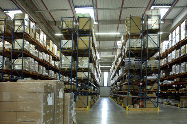 cardboard boxes in a warehouse - Fotografie, Obrázek
