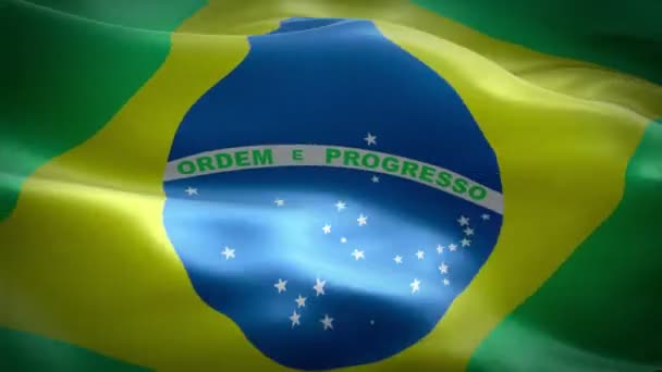 Brasilia heiluttaa lippua. National 3d Brasilian lippu heiluttaa. Merkki Brasilian saumaton silmukka animaatio. Brasilian lippu HD-resoluutio Tausta. Brasilian lippu lähikuva 1080p Full HD-video esittelyyn
 - Materiaali, video