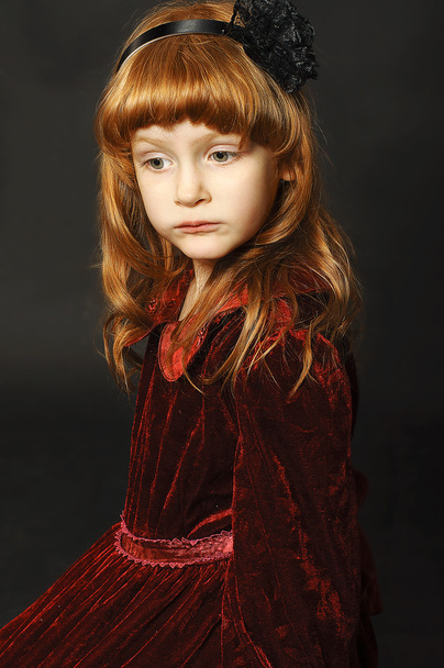 Little girl in a beautiful dress - Zdjęcie, obraz