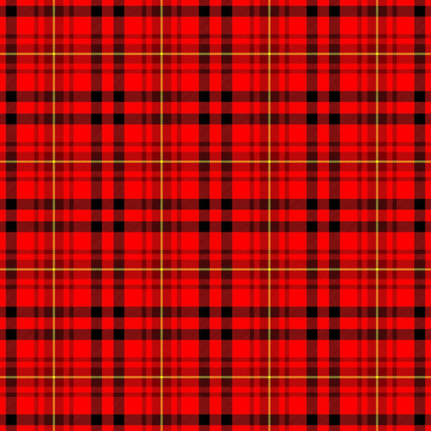 verificado diamante tartan xadrez escocês kilt tecido sem costura fundo textura padrão - vermelho, preto, cor amarela
 - Foto, Imagem