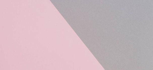 Abstract geometric shape gray and pink color paper banner background - Фото, изображение