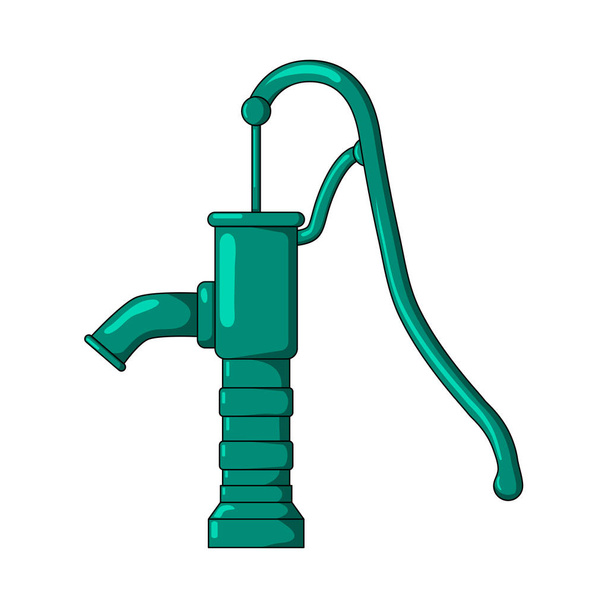 Beyaz adam izole yeşil su pompası tasarımı - Vektör, Görsel