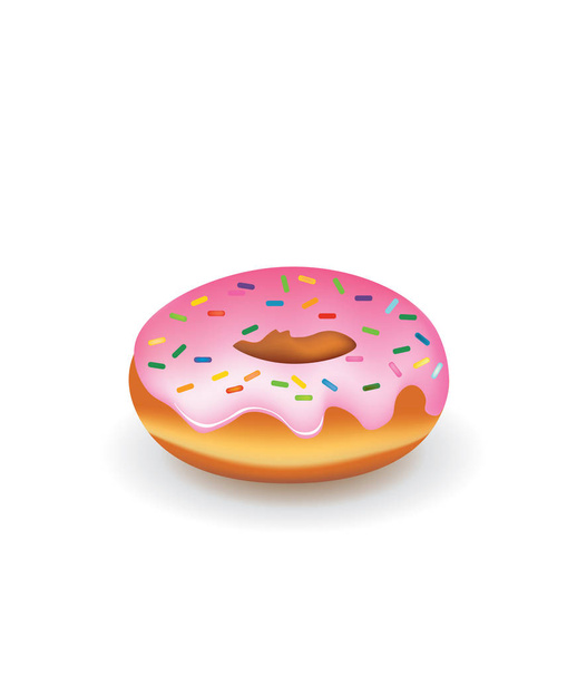 Donuts met hagelslag, vector - Vector, afbeelding