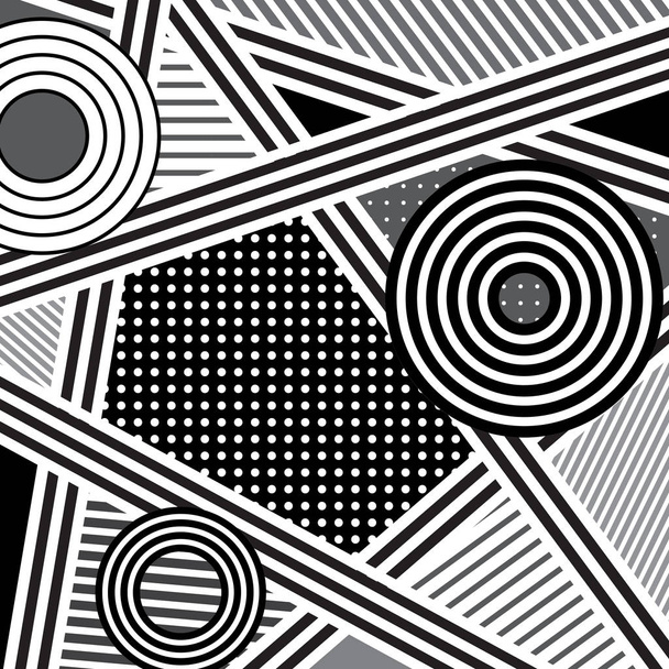 Vektor abstrakter Hintergrund in schwarz und weiß. - Vektor, Bild