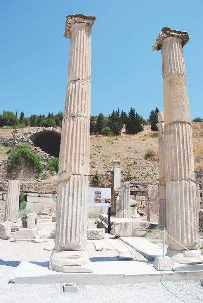 Pilares en Éfeso, Izmir, Turquía, Oriente Medio
 - Foto, imagen
