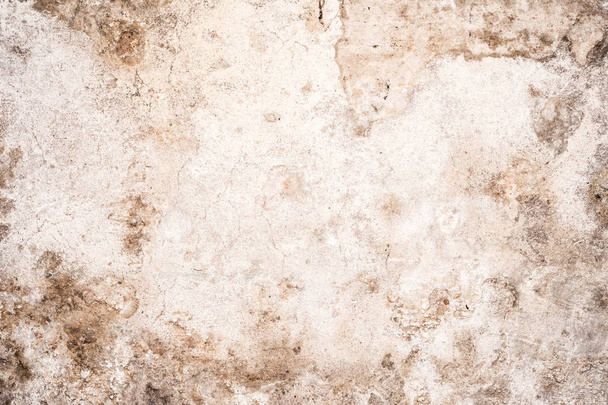 light grunge texture of old cracked concrete wall, destroyed plaster layer of antique surface, historical architecture abstraction background - Photo, image