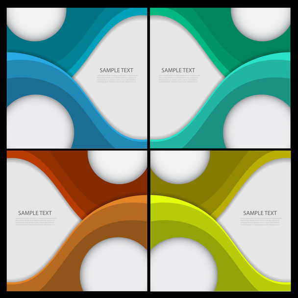 Set of abstract backgrounds - Vector, Image