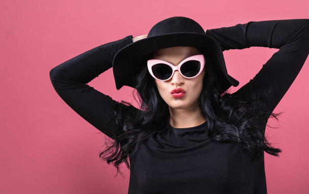 Fashionable woman in sunglasses - Photo, image