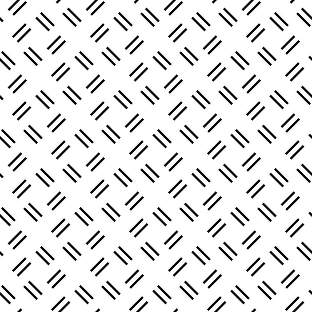 シームレス織物縞格子パターン。スタイリッシュでモダンな生地です。線をインター レースと抽象的な背景を繰り返し。単純な白黒グリッド eps10 - ベクター画像
