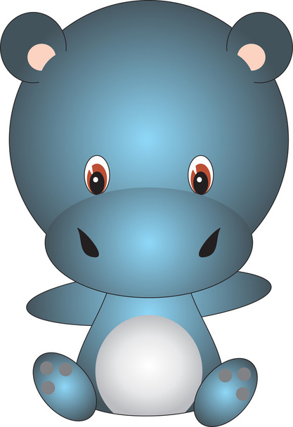 Hippo vector - Wektor, obraz
