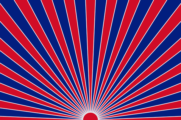 Kleurrijke abstracte zonnestralen vector achtergrond. Kleuren van de vlag van Groot-Brittannië - Vector, afbeelding
