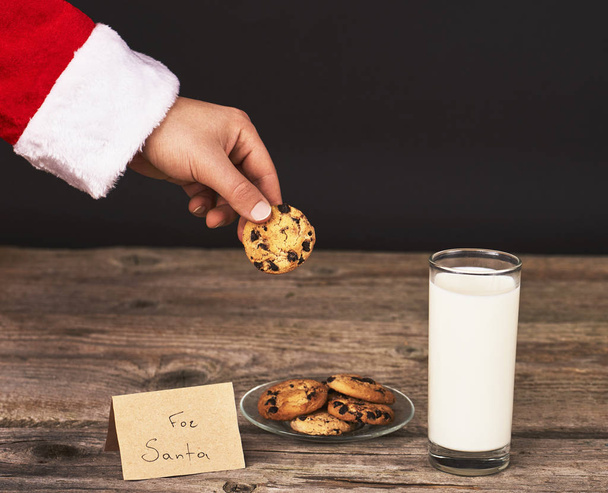 Santa je plná pálivých papriček čokoládová cookie - Fotografie, Obrázek