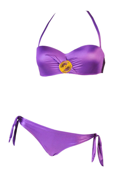 Bellissimo bikini viola (lilla) isolato su sfondo bianco
 - Foto, immagini