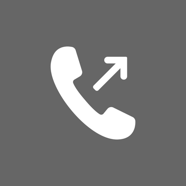 Outgoing, incoming call icon. Vector illustration. Flat design. - Vector, Image