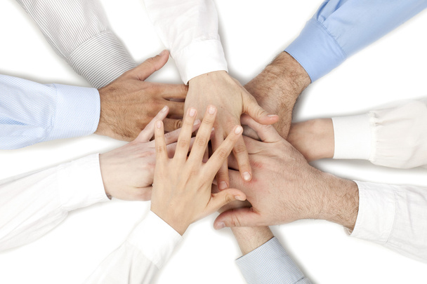 a group of on a handshake - Photo, Image