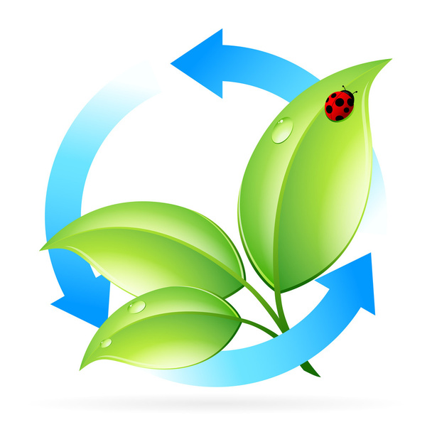 Logo Nature Recycle - Vector, Imagen